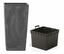 Bloempot URBI SQUARE EFFECT + antraciet inzet 22 cm