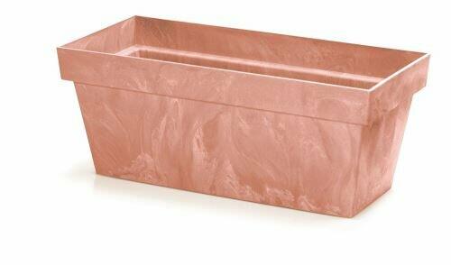 Doos CUBE CASE BETON EFFECT terracotta 40cm