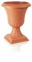 Hoge bloempot ATENA terracotta 33,0 cm + FOOT