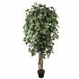 Kunstboom Fikus Benjamin groen wit 170 cm