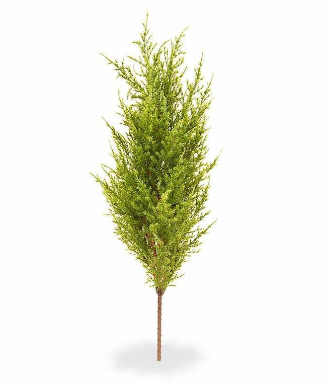 Kunstboom Cypress groen-geel 56 cm