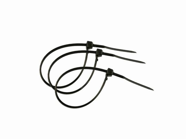 Kunsthaagband zwart 300 × 4,8 mm - zakje van 100 stuks