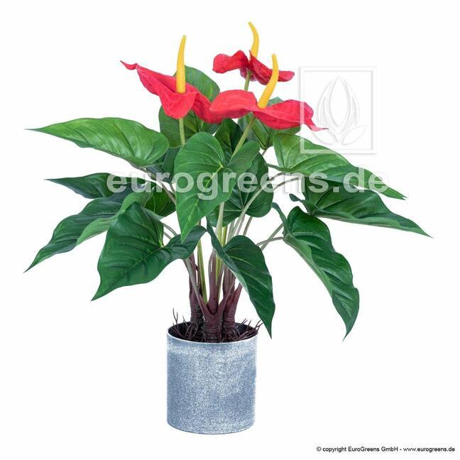 Anthurium kunstplant bloeiend 45 cm
