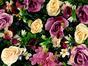 Kunstbloemenpaneel Roos en Hortensia - 40x60 cm