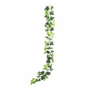 Kunstslinger Ivy wit-groen 190 cm