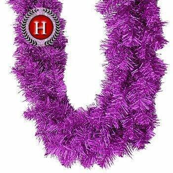 Kunstslinger Glittering roze spar 300 cm