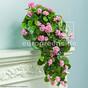 Kunstrank Geranium roze 70 cm