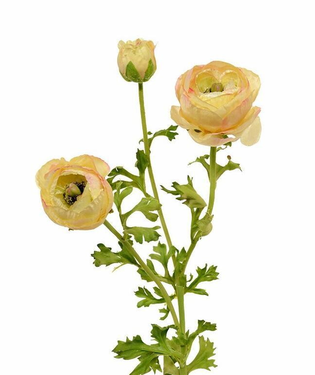 Kunsttak Iskerník crème-roze 70 cm