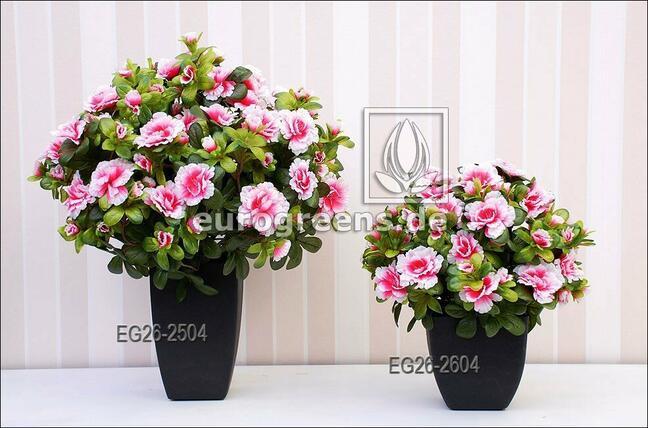 Kunstboeket Belgische Azalea crème-roze 40 cm