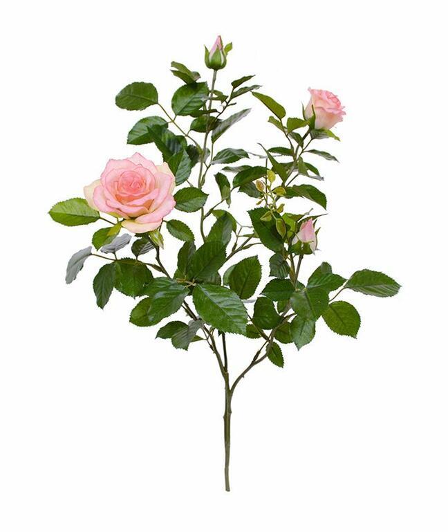 Kunsttak Roze roos 70 cm