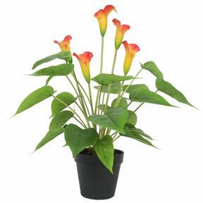Kunstplant Kala geel-rood 50 cm