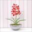 Kunstplant Orchidea Cymbidium bordeaux rood 50 cm