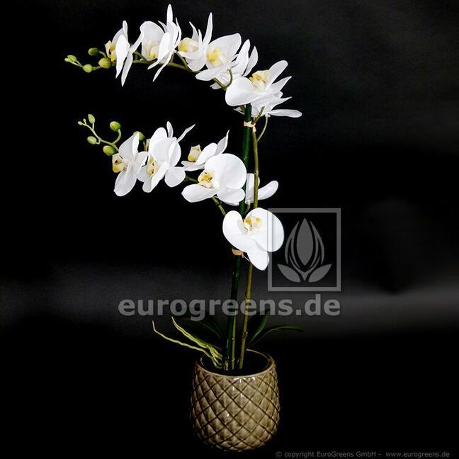 Kunstplant Orchidee wit 65 cm