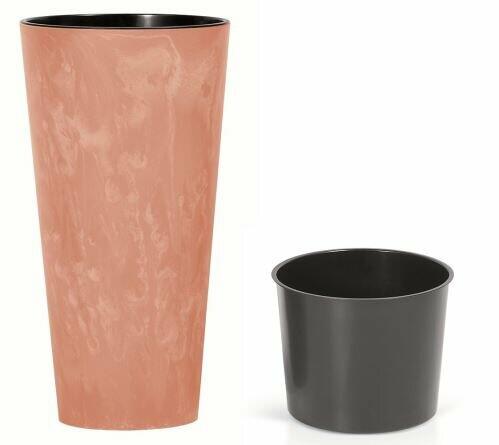 TUBUS SLIM EFFECT bloempot + terracotta borg 30 cm