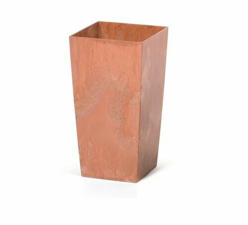 URBI SQUARE EFFECT terracotta bloempot 12,6 cm